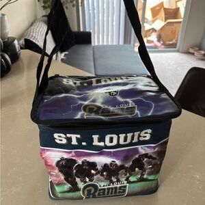 Vintage St Louis Rams Insulated Cooler Bag - Blue and Black NWOT